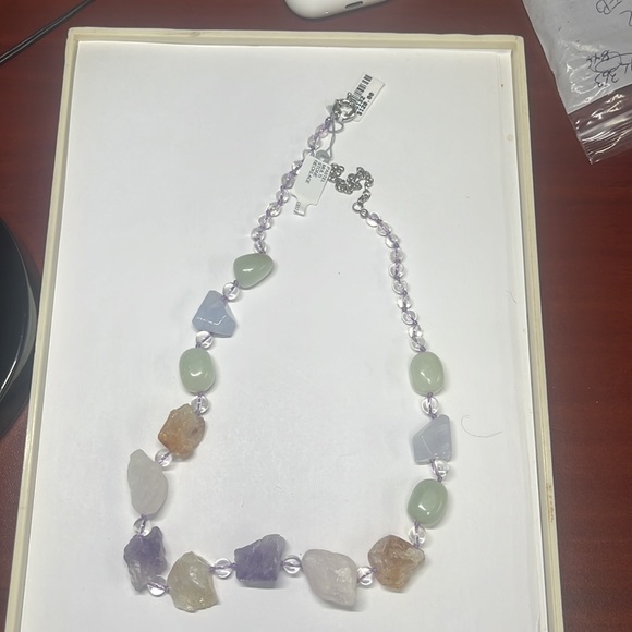 Pastel Multi Stone Necklace - Picture 2 of 3